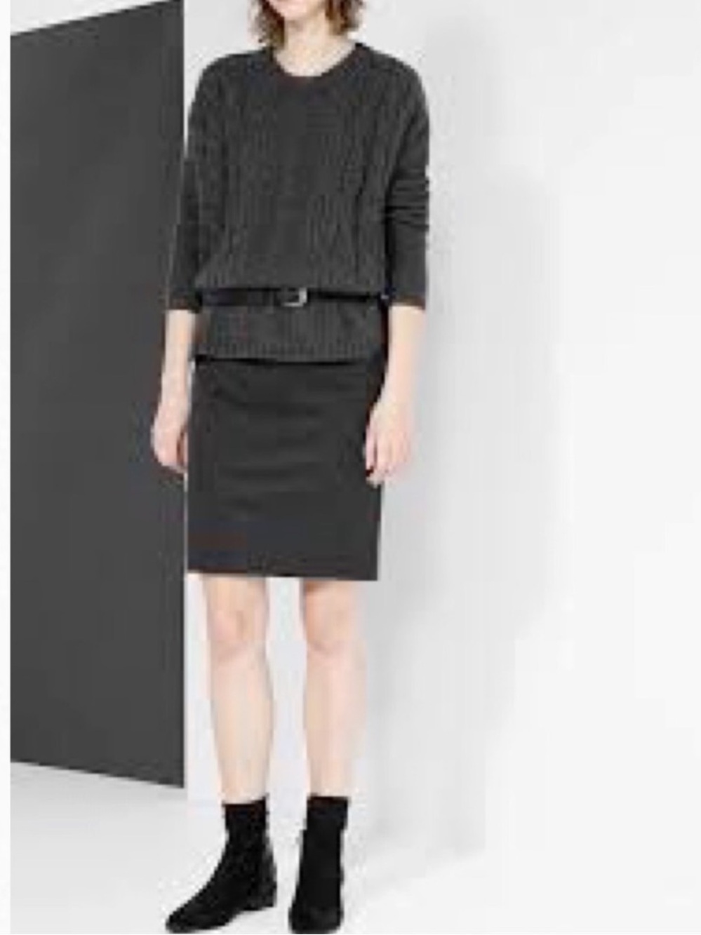NWT Mango Pinstripe Pencil Skirt